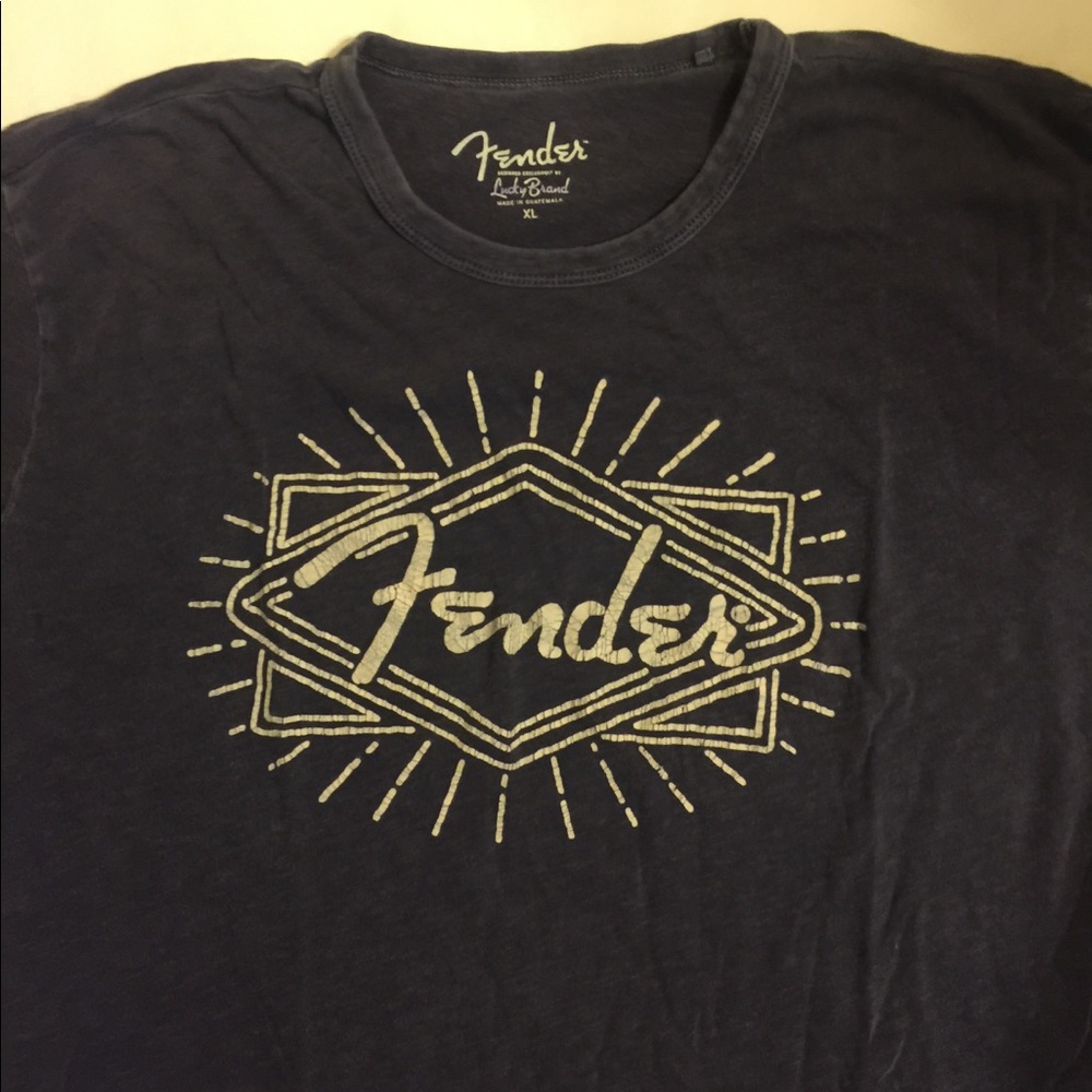 Lucky Brand Fender Tshirt Tee Top XL